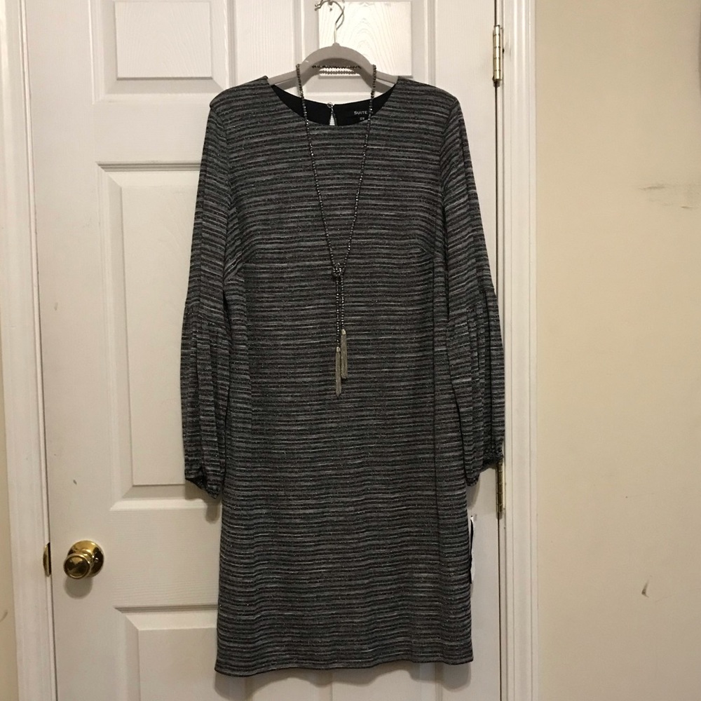 Black and silver dress